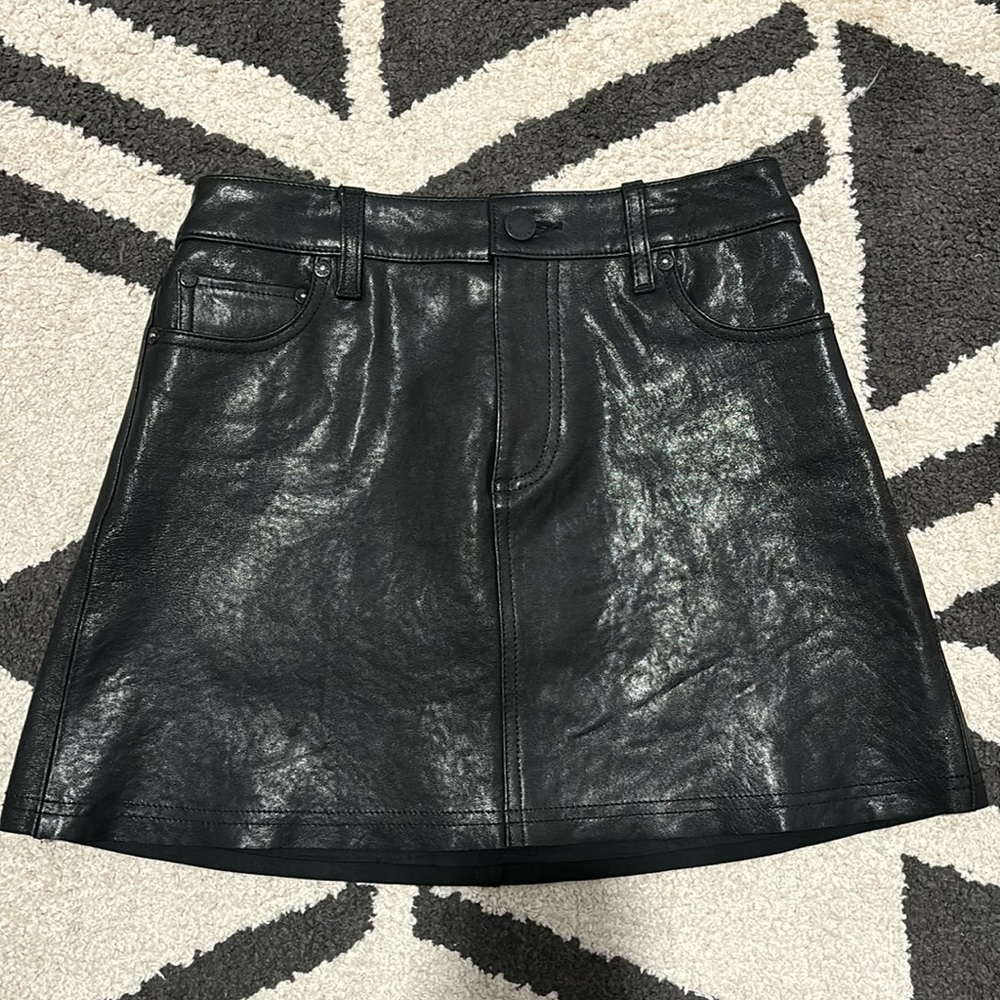 Lamb skin skirt